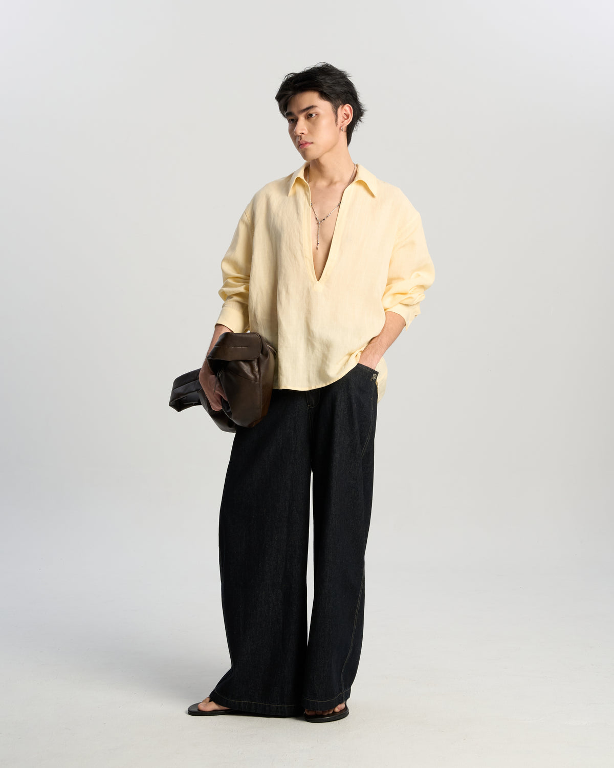 Relaxed V-Neck Shirt