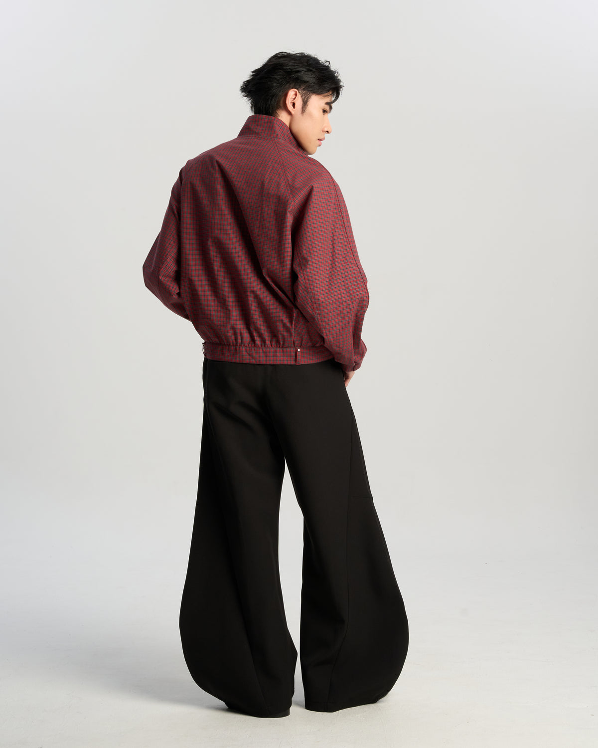 Check Half-Zip Jacket