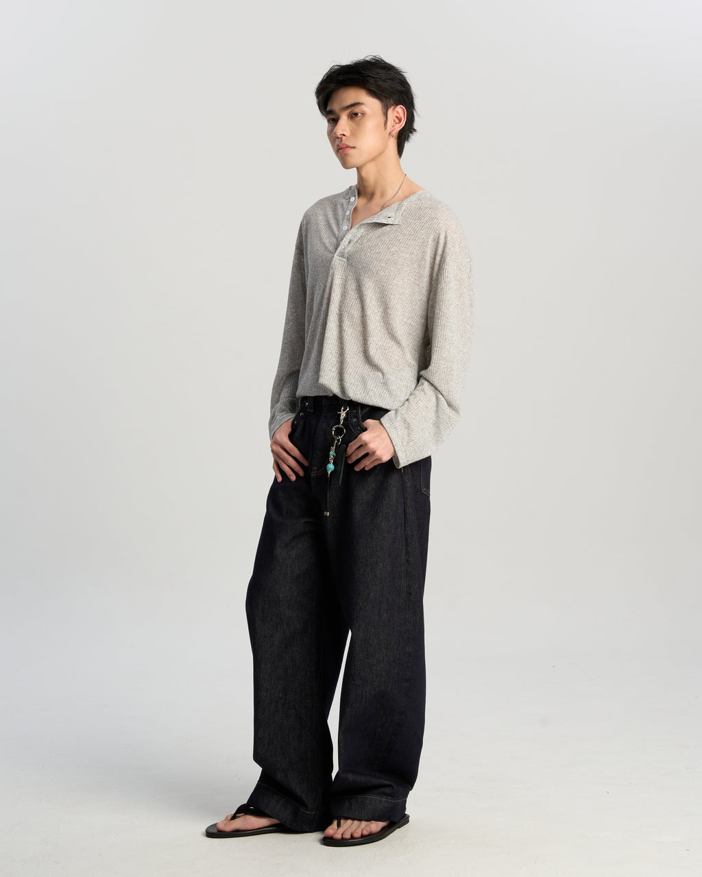 Soft Rib Henley Top