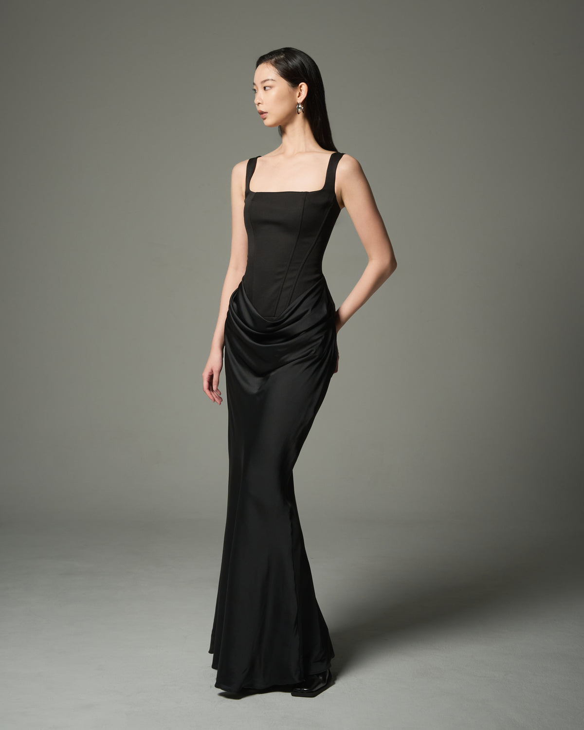 Drape Corset Dress