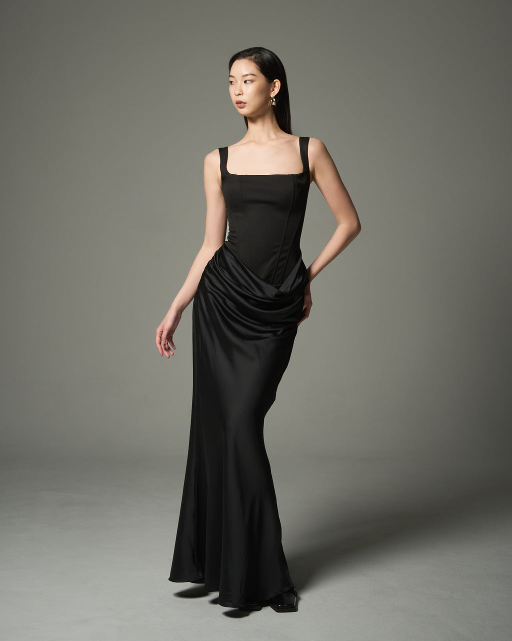 Drape Corset Dress