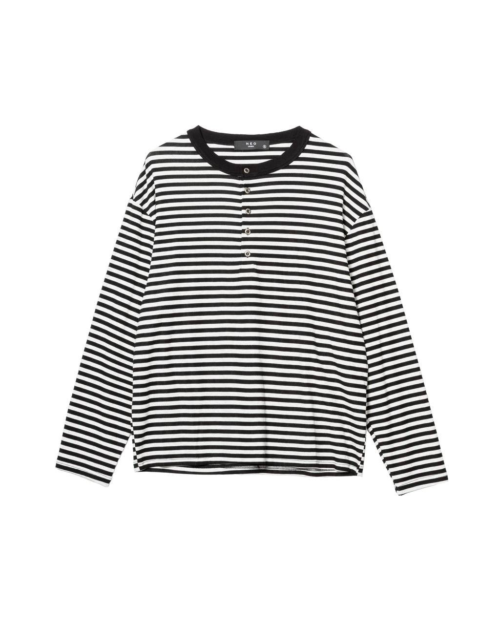 Relaxed Striped Henley