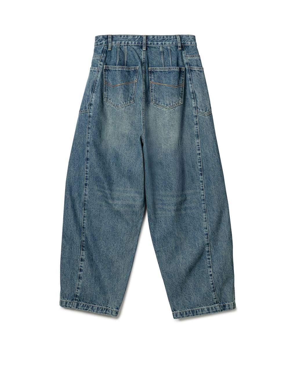 Structured Curved-Leg Denim