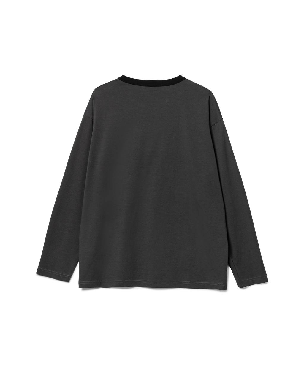 Minimalist Contrast-Neck Top