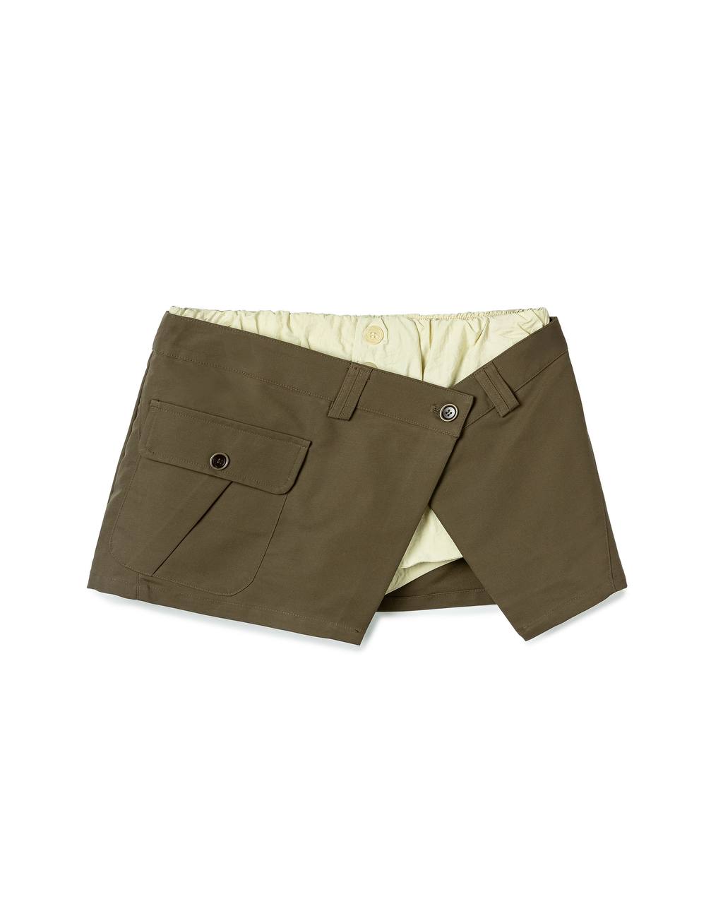 Modern Layered-Waist Shorts