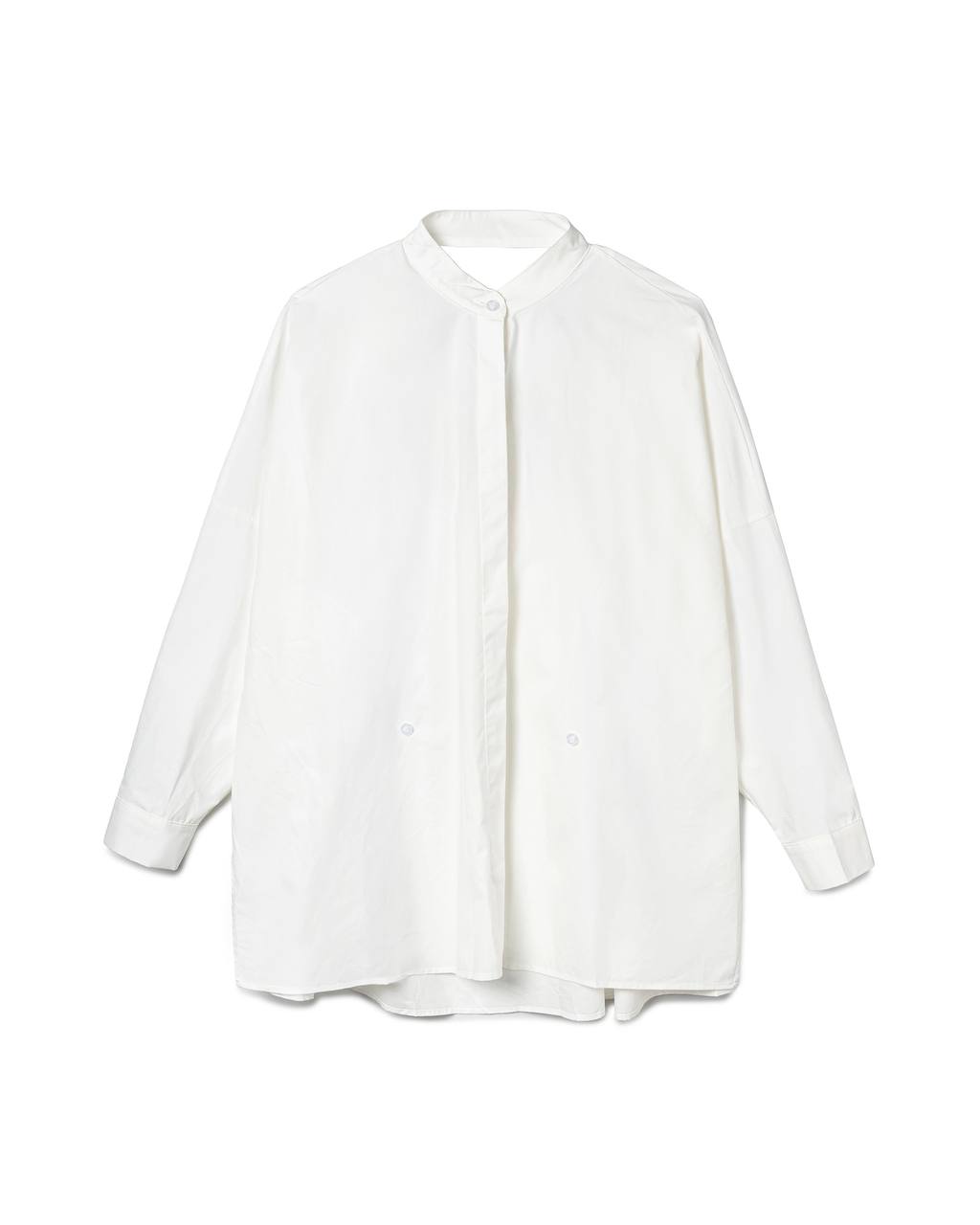 Relaxed Gathered-Neck Shirt