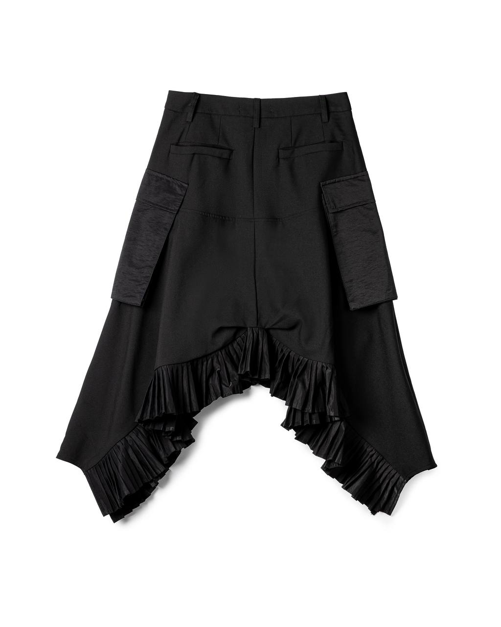 Bold Asymmetric Pleated Skirt