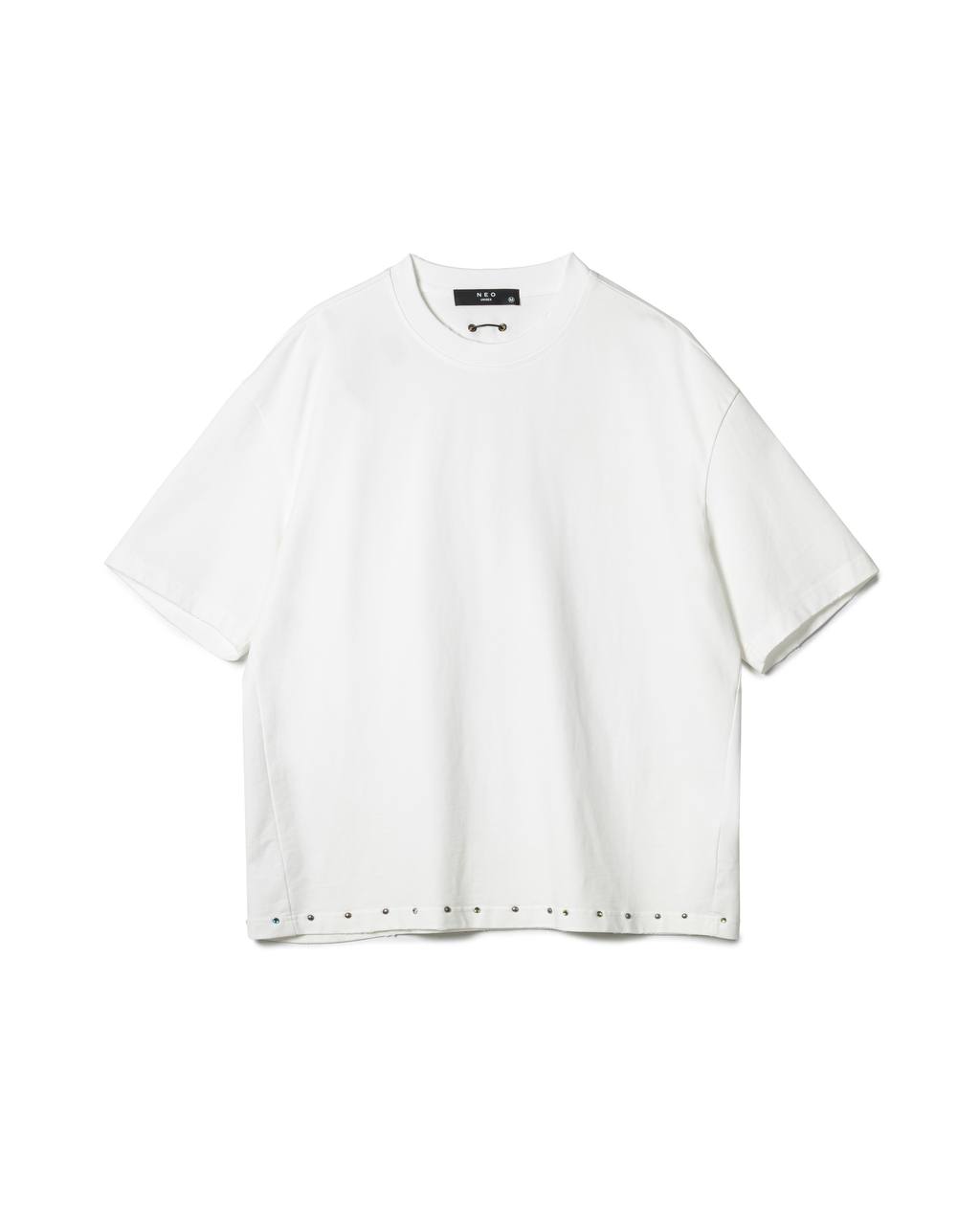 Minimalist Studded-Hem T-Shirt