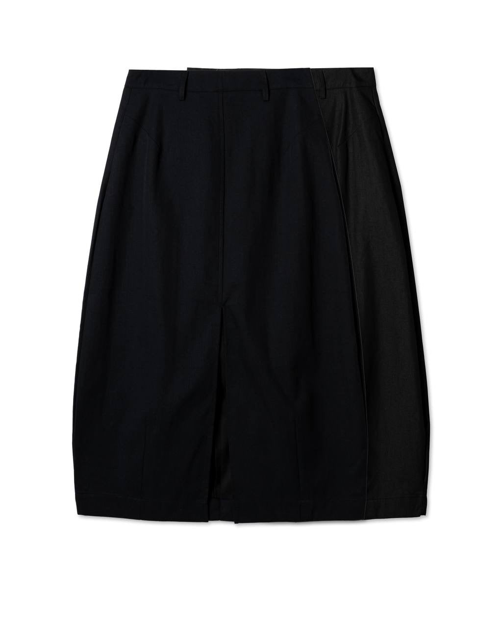 Minimalist Slit Cocoon Skirt