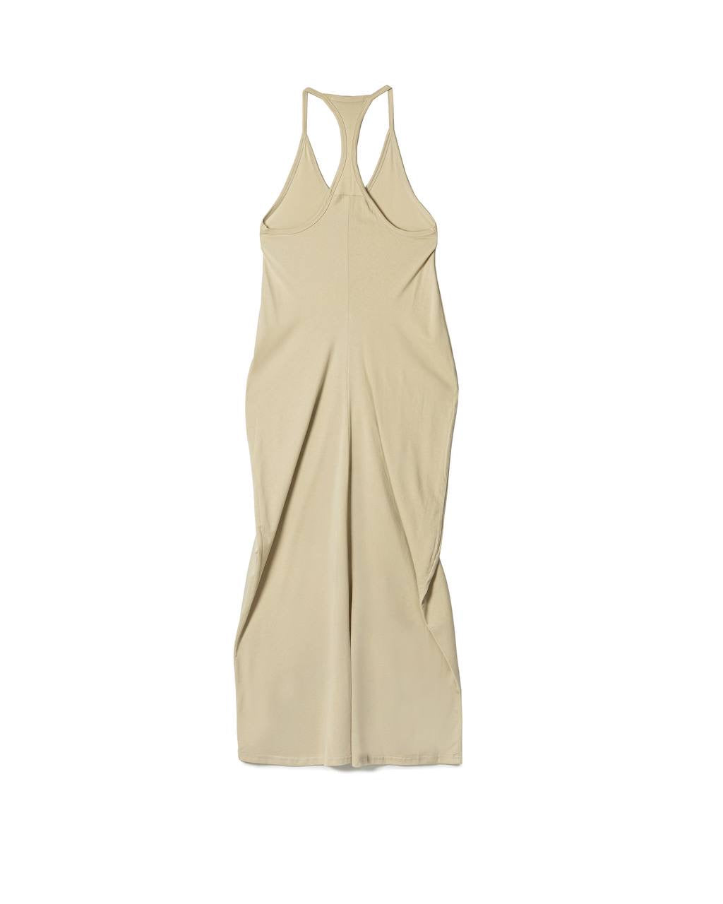 Fluid Draped Halter-Dress