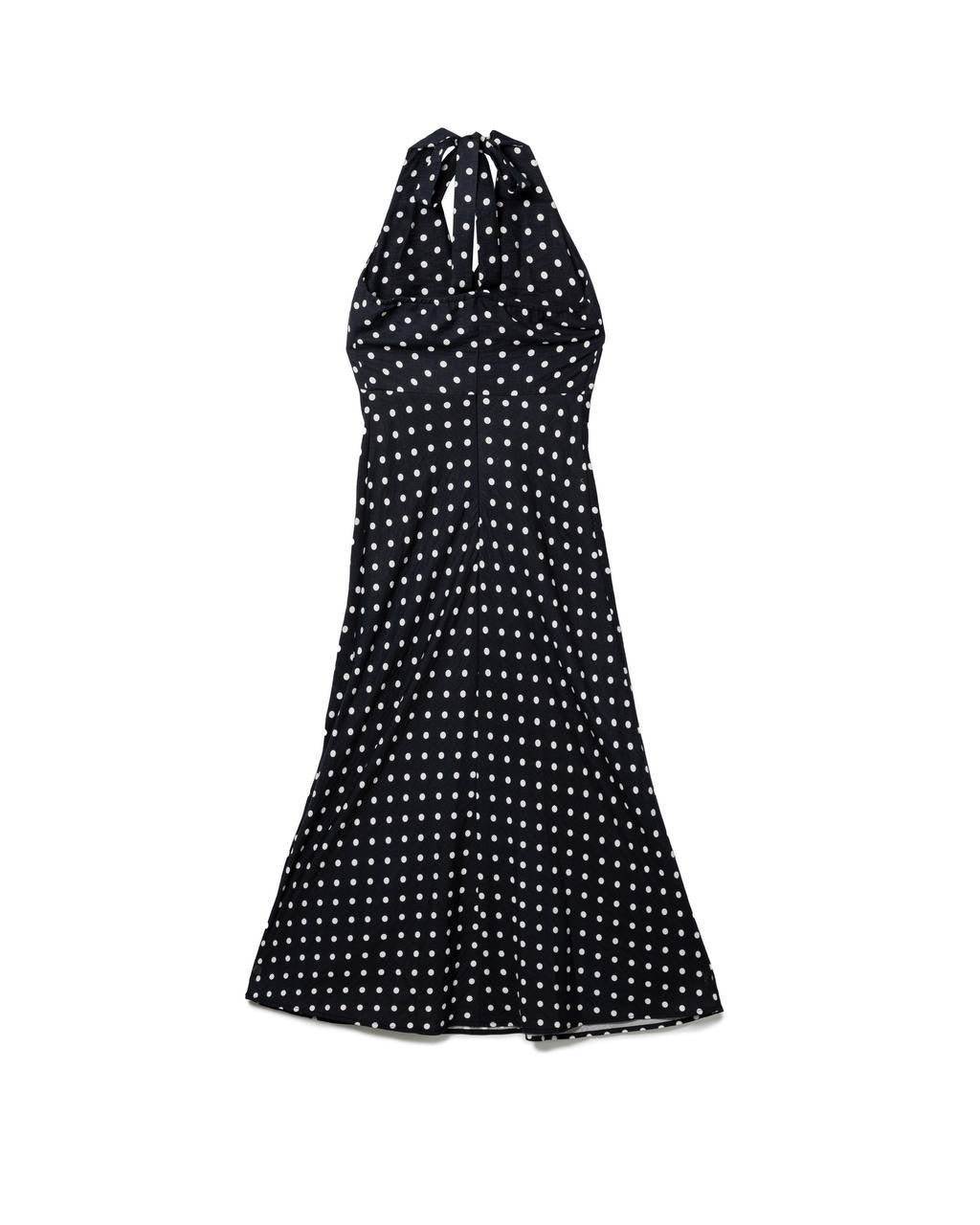 Polka-Dot Halter-Dress