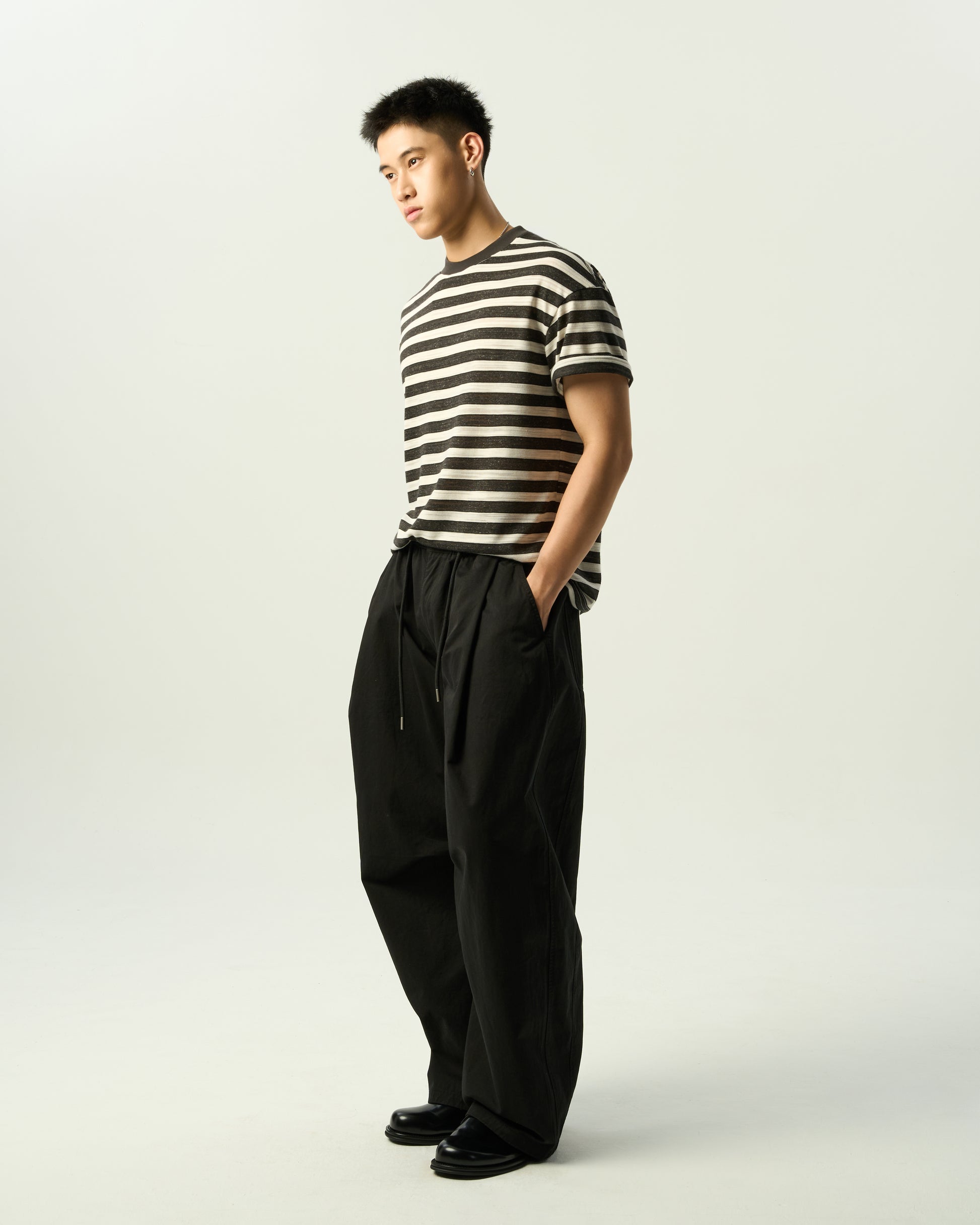 Voluminous Drawstring Trousers