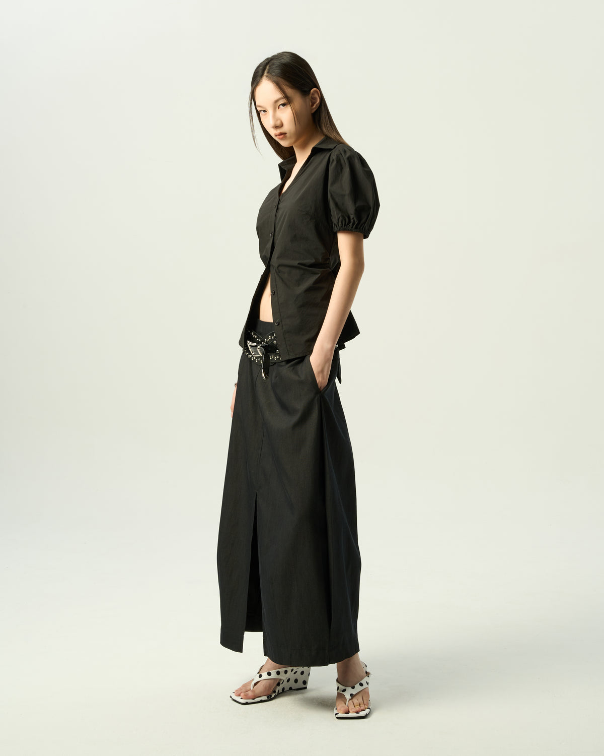 Puff-Sleeve Blouse