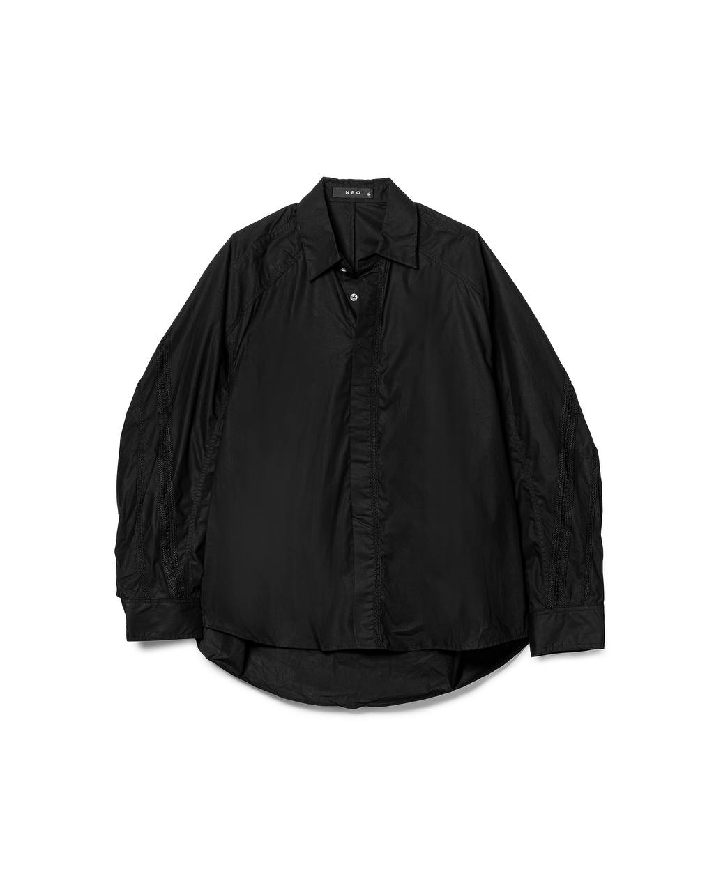 Oversized Lace-detailed Shirt⁠