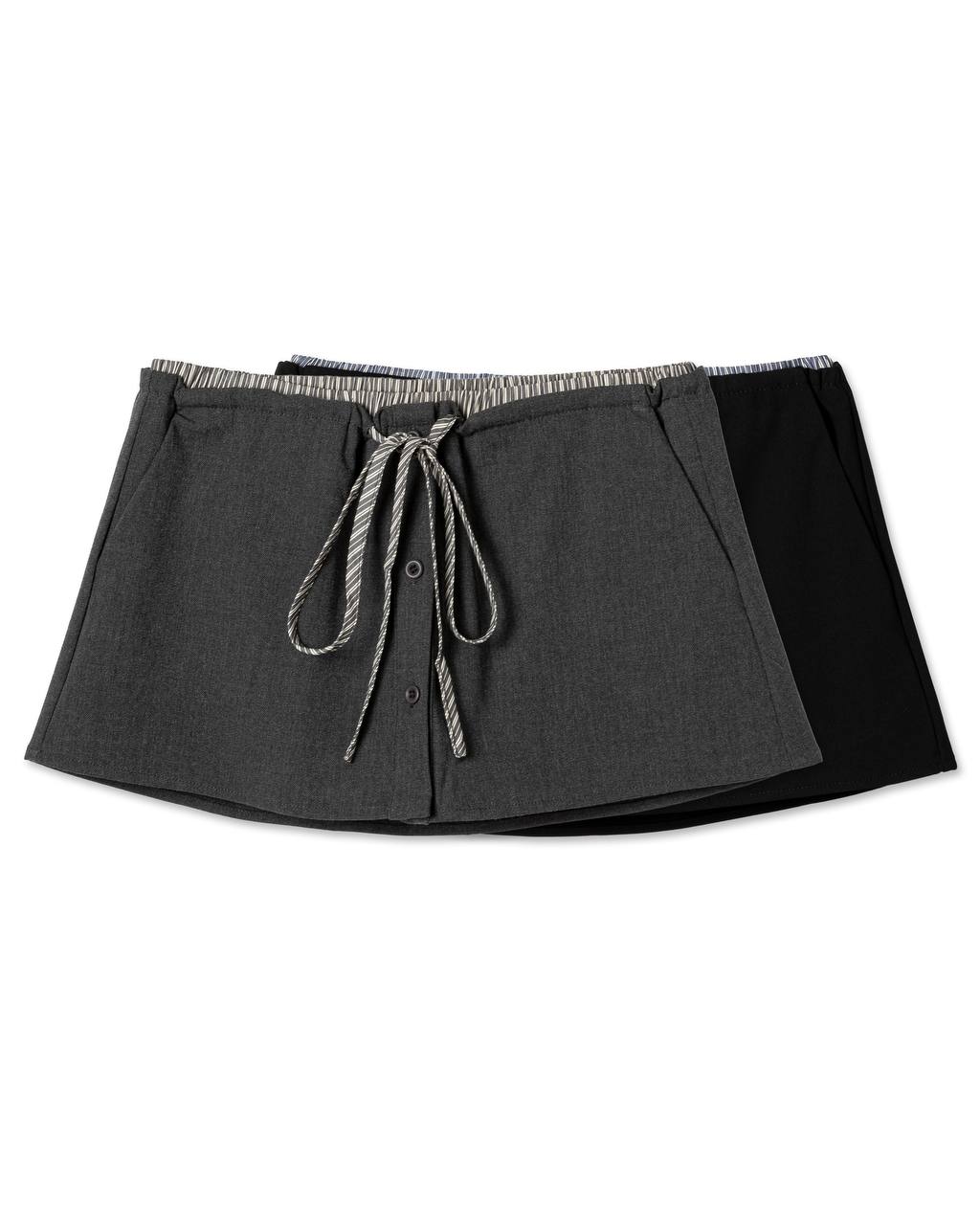 Minimalist Drawstring Mini-skort