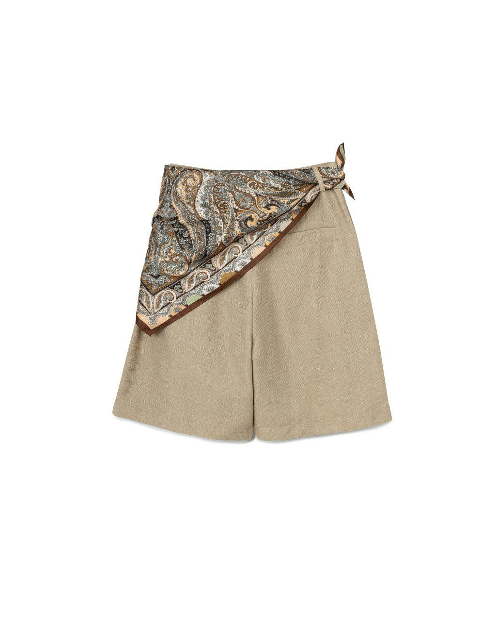Scarf Detail Shorts