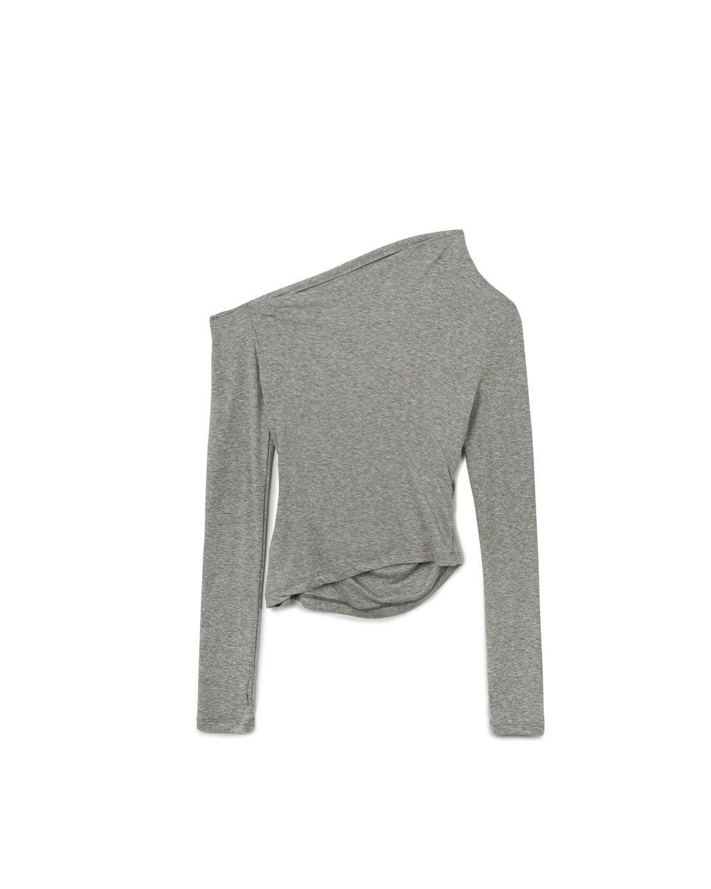 Asymmetric Off-Shoulder Stretch Top