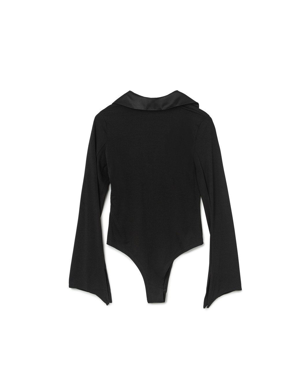 Collared Flare Sleeve Bodysuit