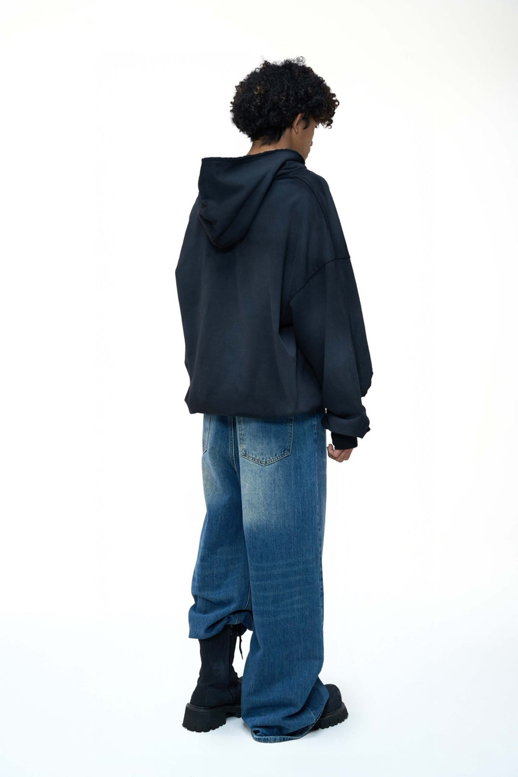 DOUBLE BACK Ripped Hoodie
