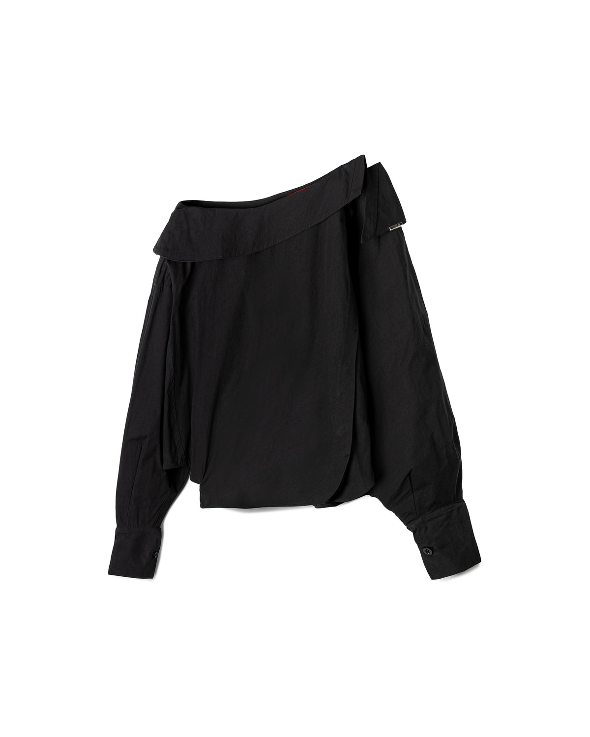 Vol.3 Ch.2 Off-shoulder Collared Cotton Shirt