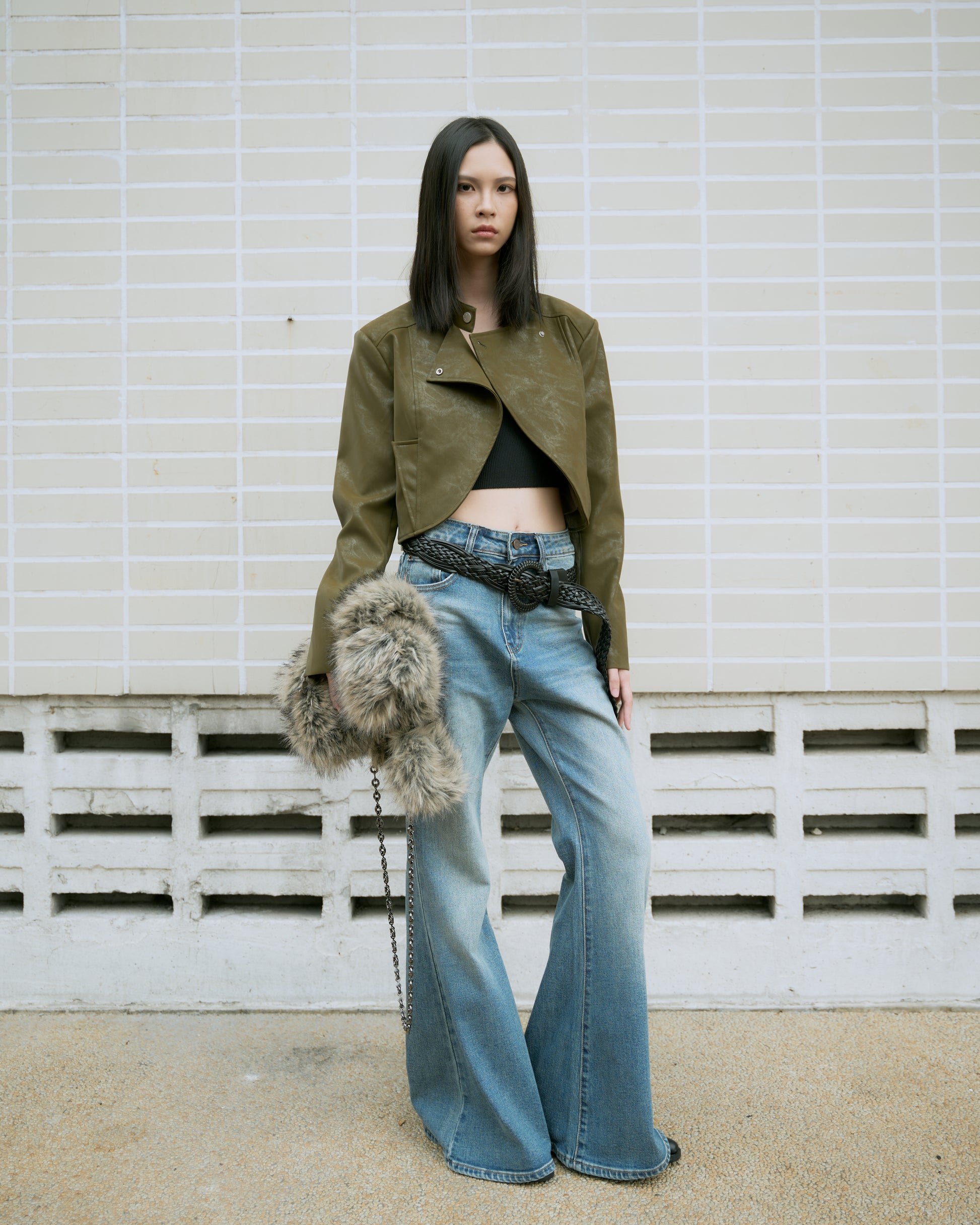 Cropped Structured Jacket