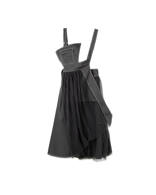 Patchwork Suspender Dress