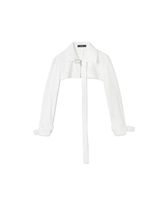Embroidered Textured Outerwear
