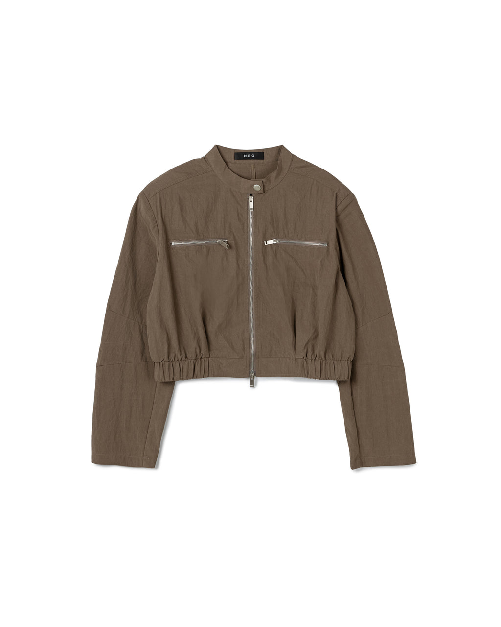 Zip-Up Cropped Jacket
