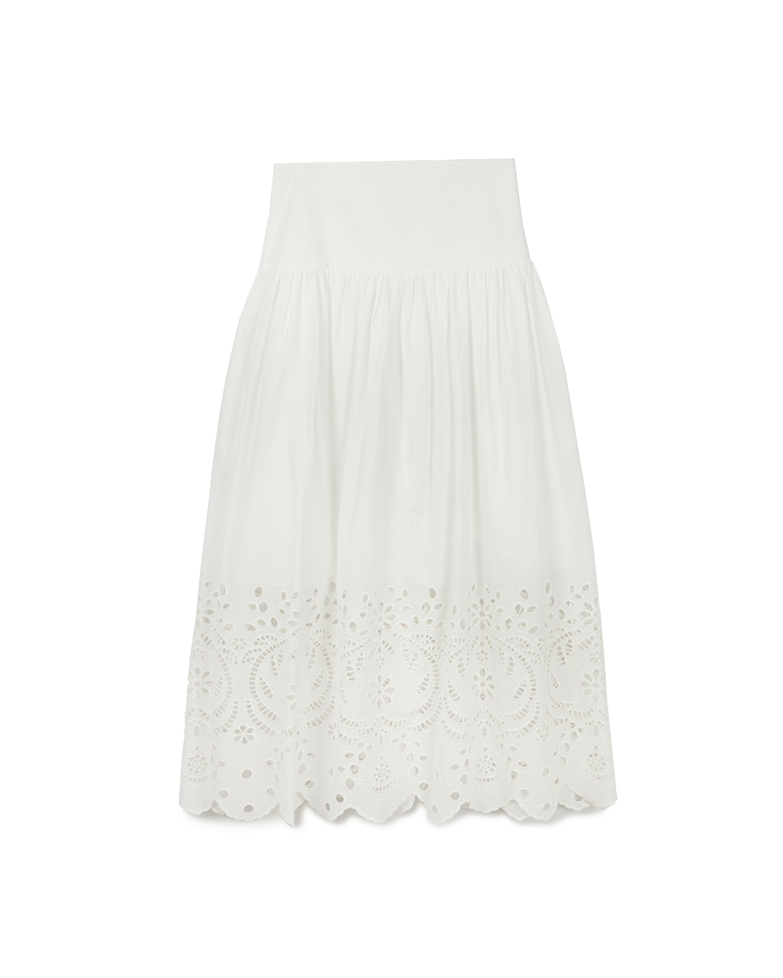 Cutwork Embroidery Boho Skirt