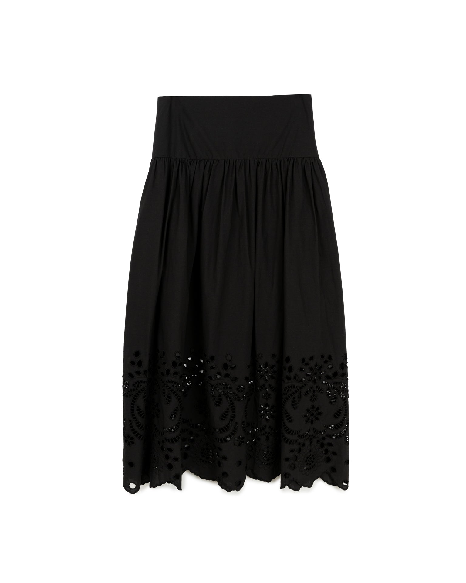 Cutwork Embroidery Boho Skirt