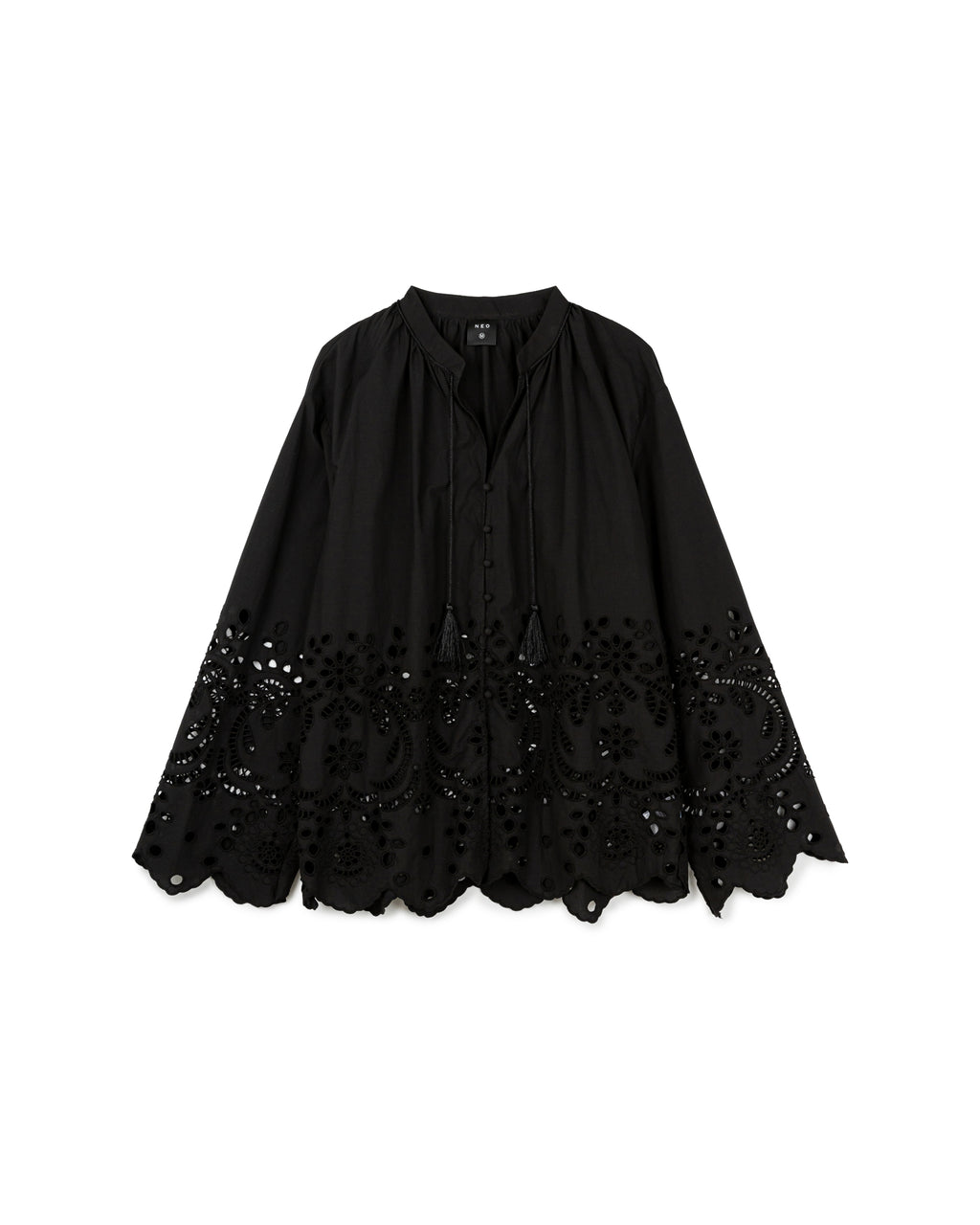 Cutwork Embroidery Boho Blouse