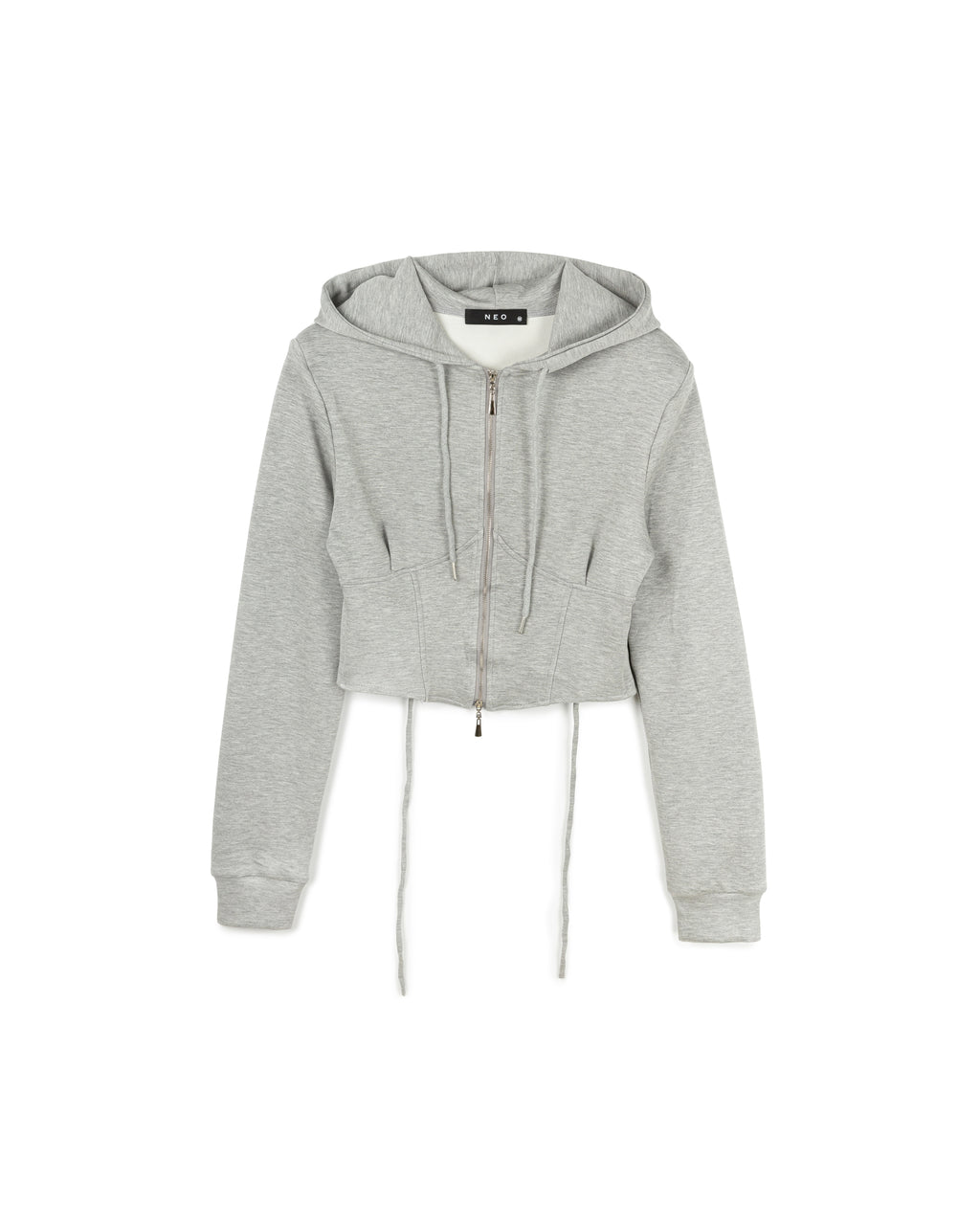 Zip-Up Cropped Hoodie