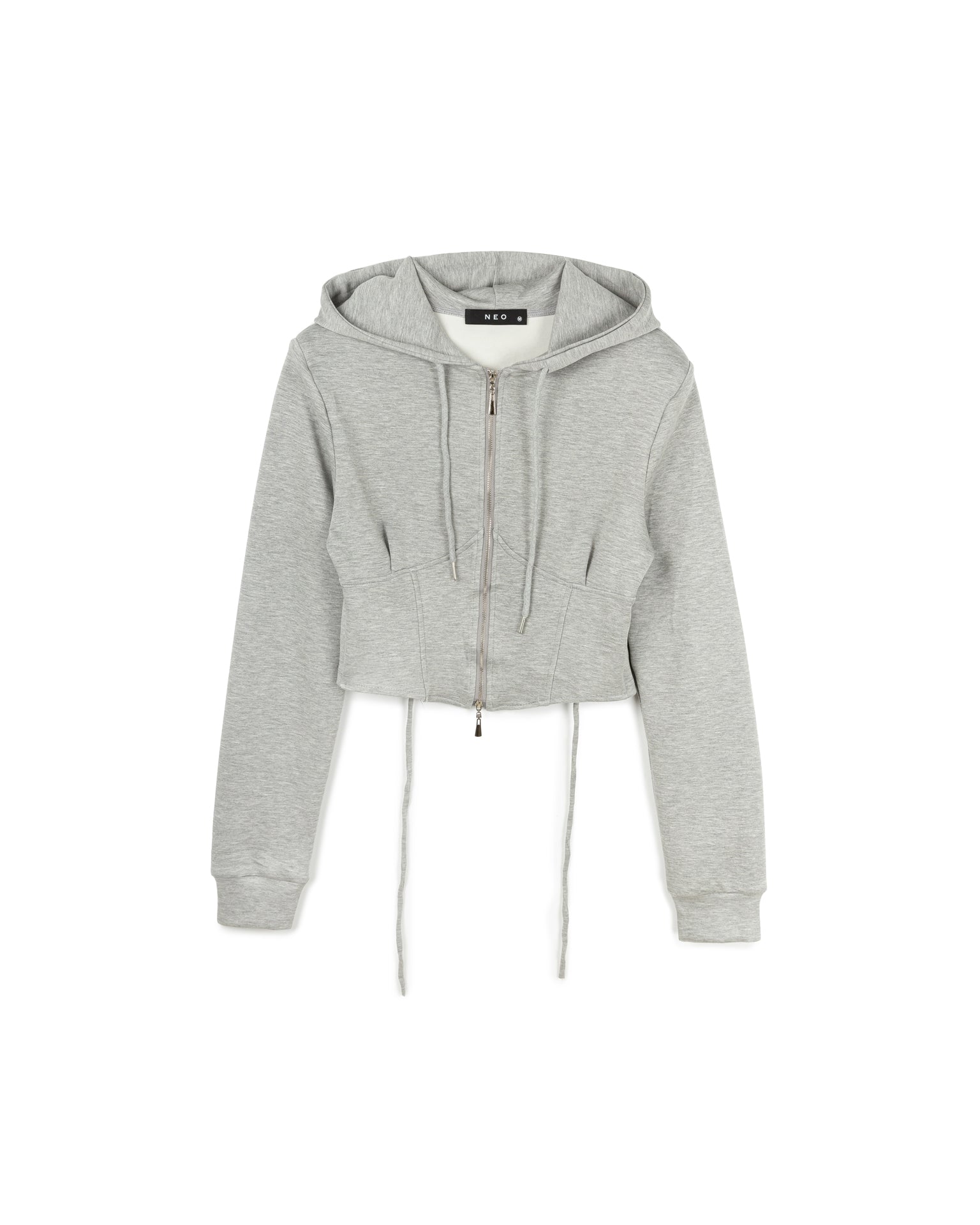 Zip-Up Cropped Hoodie