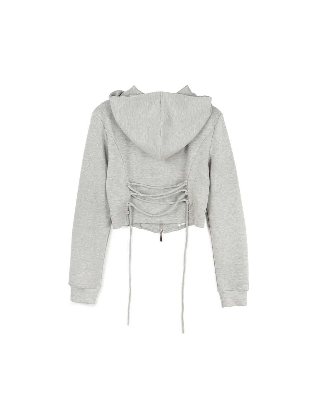 Zip-Up Cropped Hoodie
