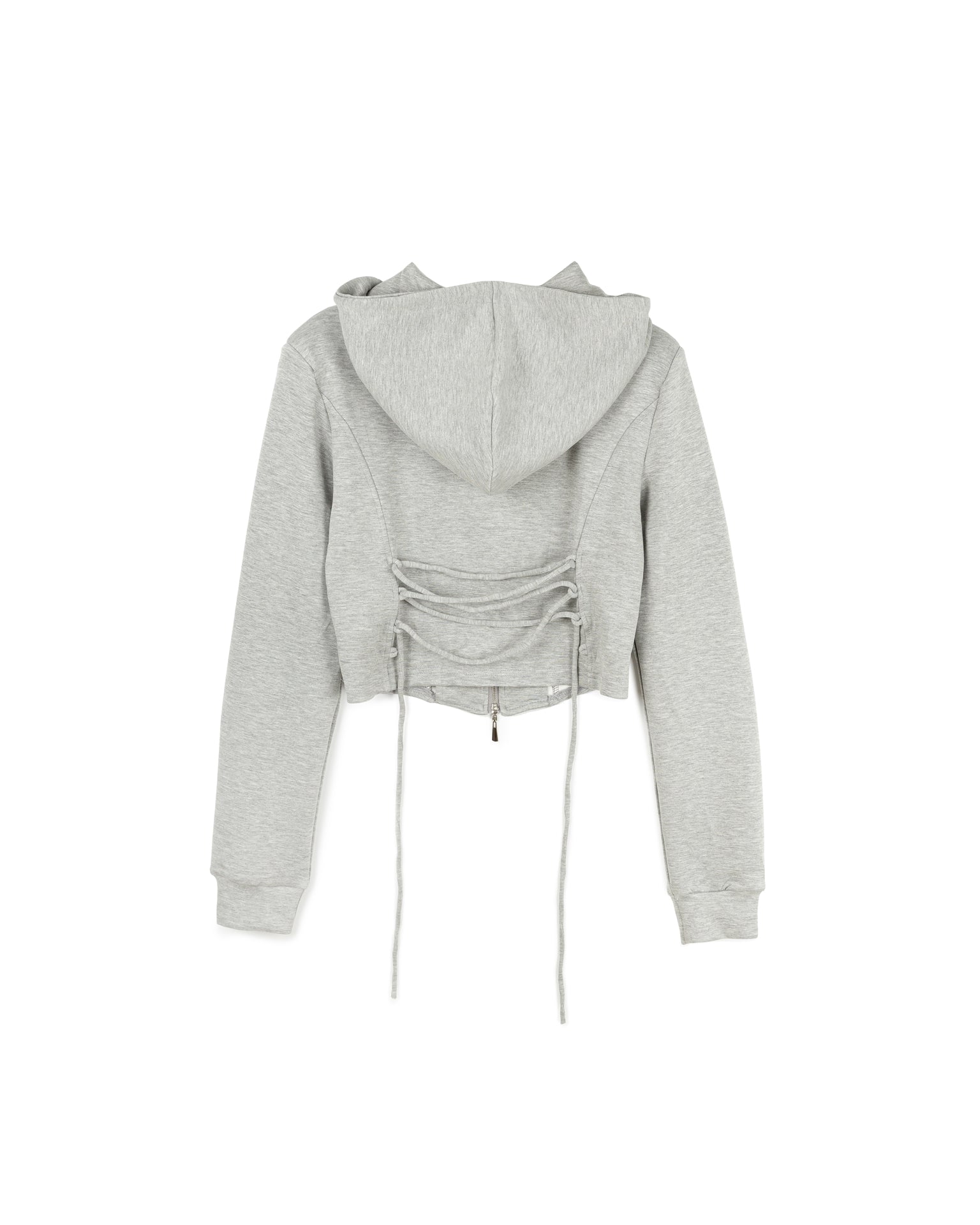 Zip-Up Cropped Hoodie