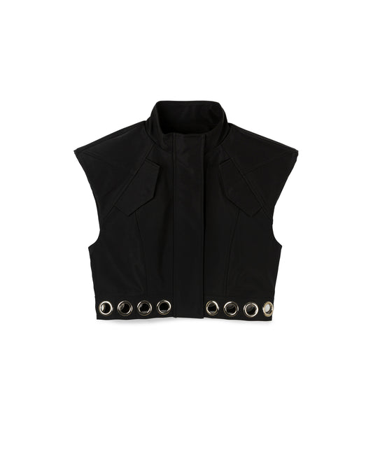 Structured Grommet Vest
