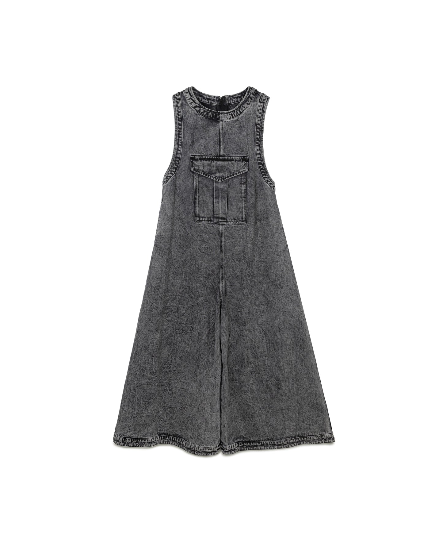 Washed Denim Maxi Dress