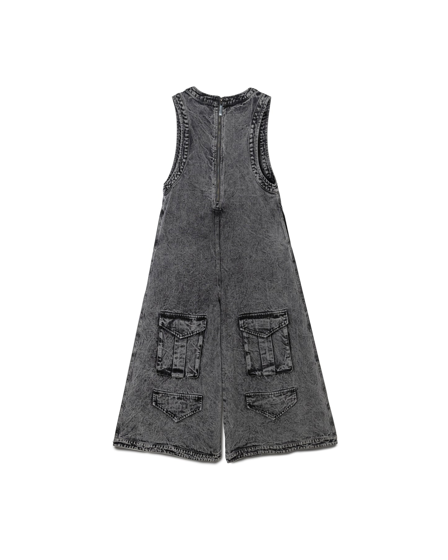 Washed Denim Maxi Dress