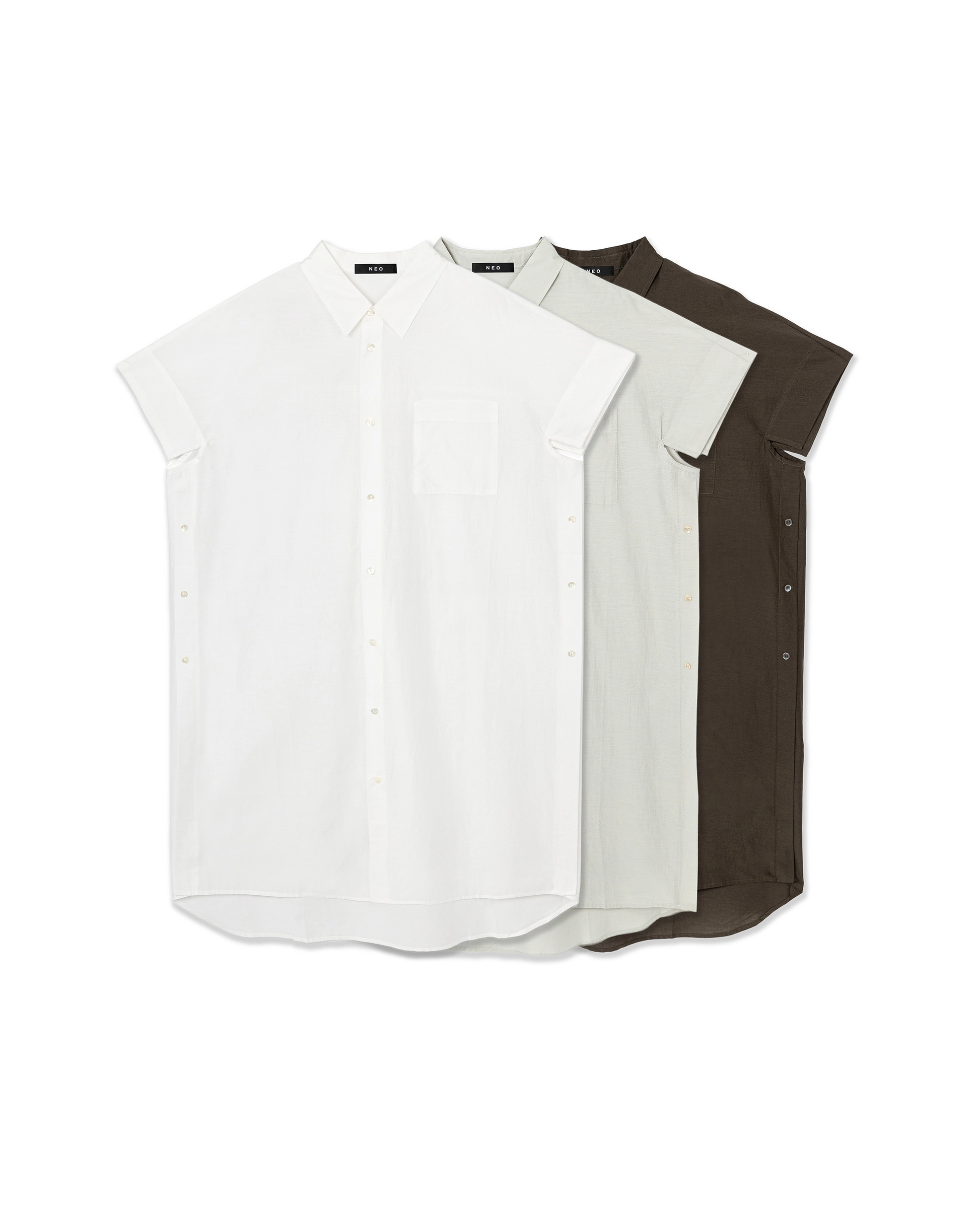 Buttoned Sleeveless Shirt
