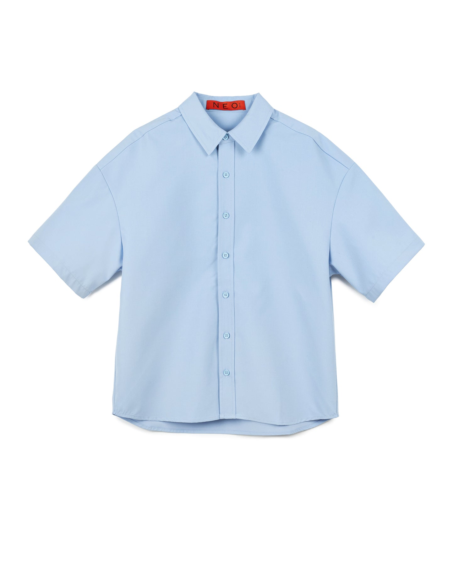 Solid Color Short Sleeve Shirt