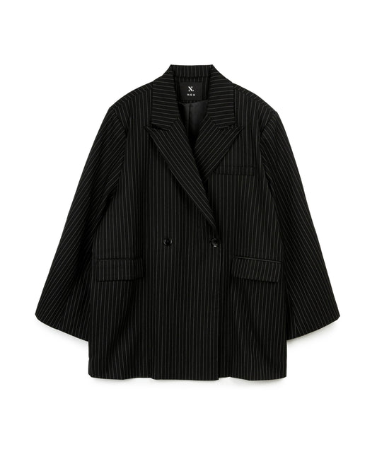 Pinstripe Oversize Blazer