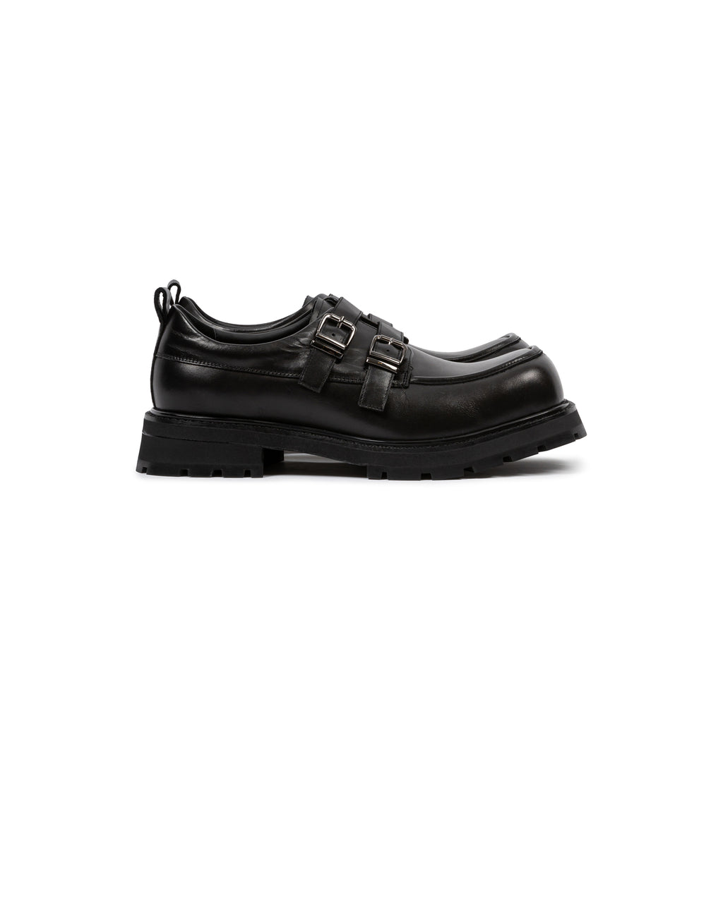 Square Toe Buckle Loafer