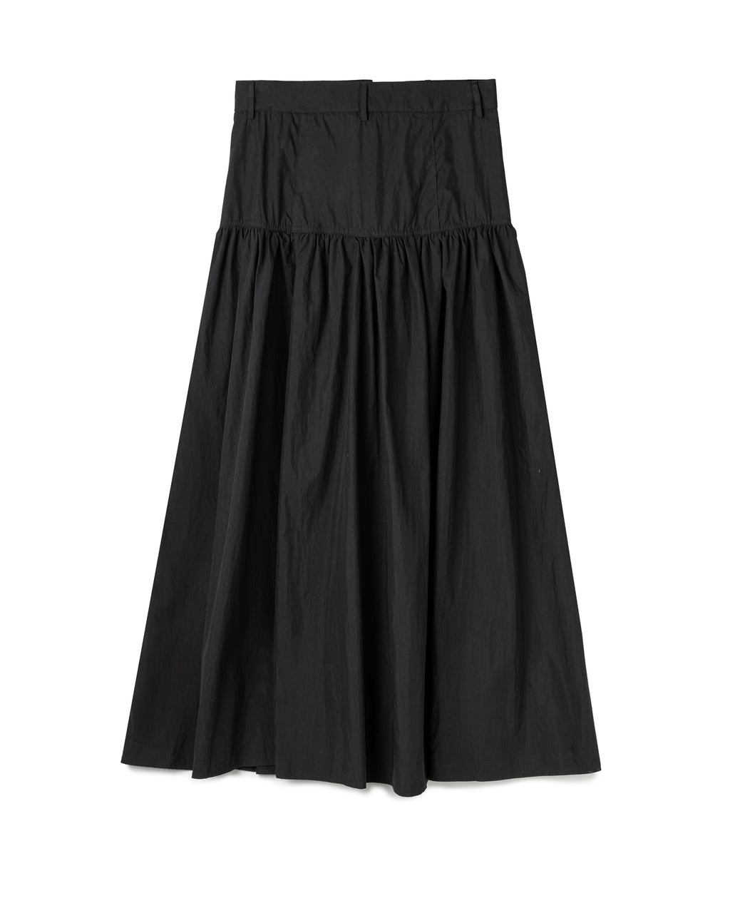 Gathered Panel Maxi Skirt