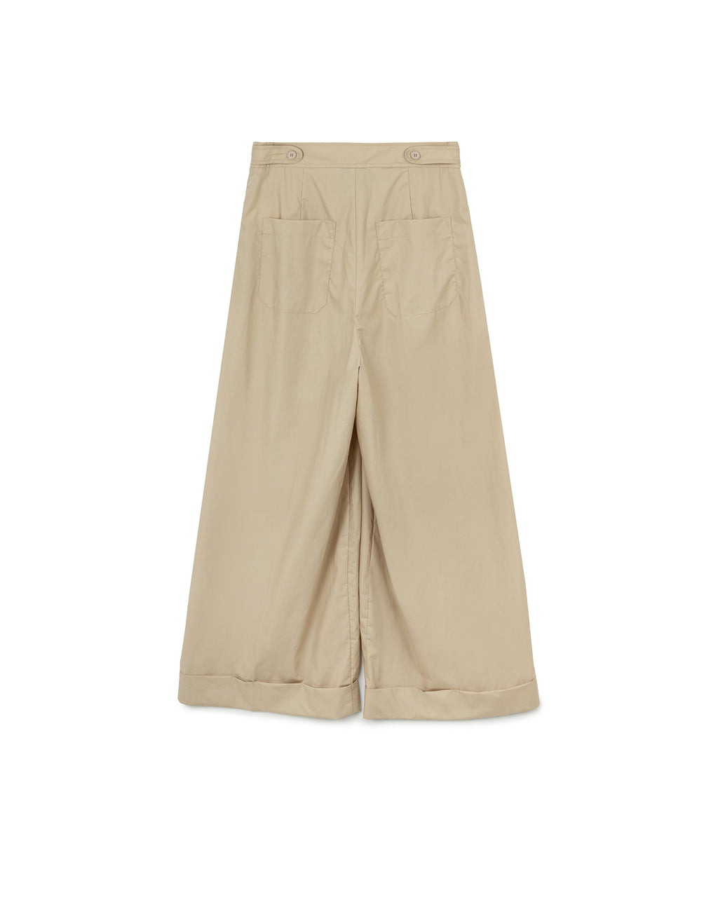 Cuffed Wide Leg Pants