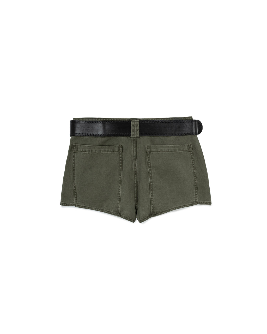 Belted Denim Skort
