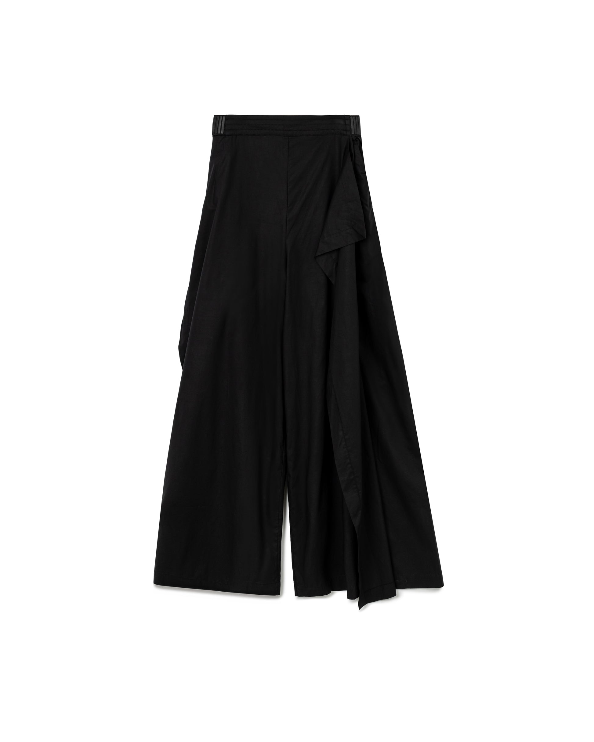 Contrast Waist Wrap Pants