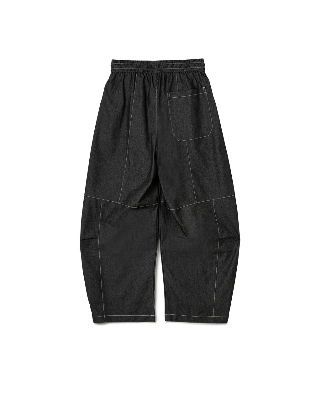 Elastic Drawstring Curved Pants
