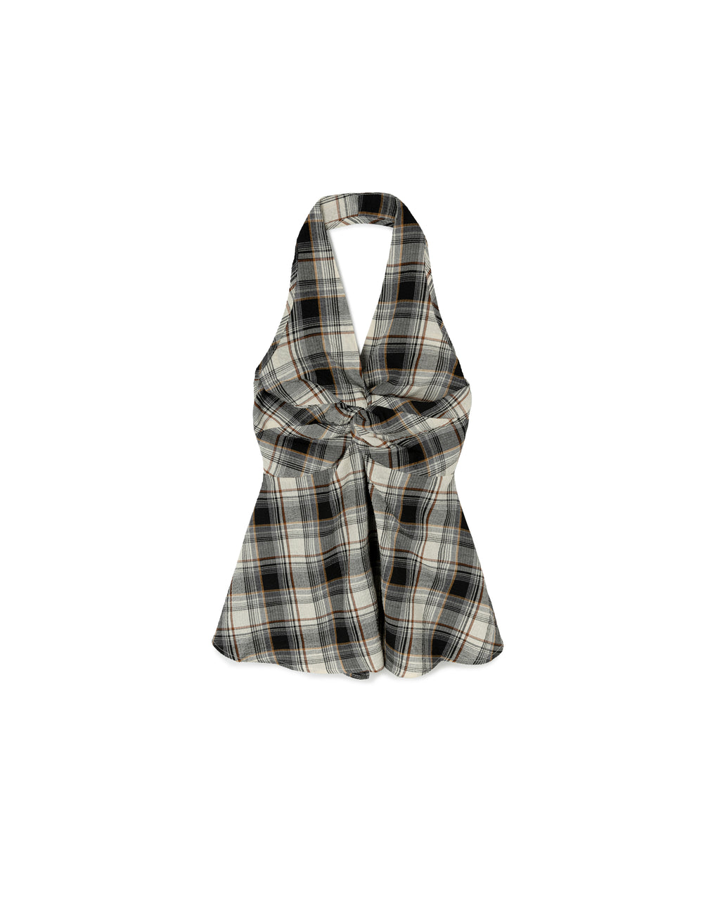 Checkered Halter Top
