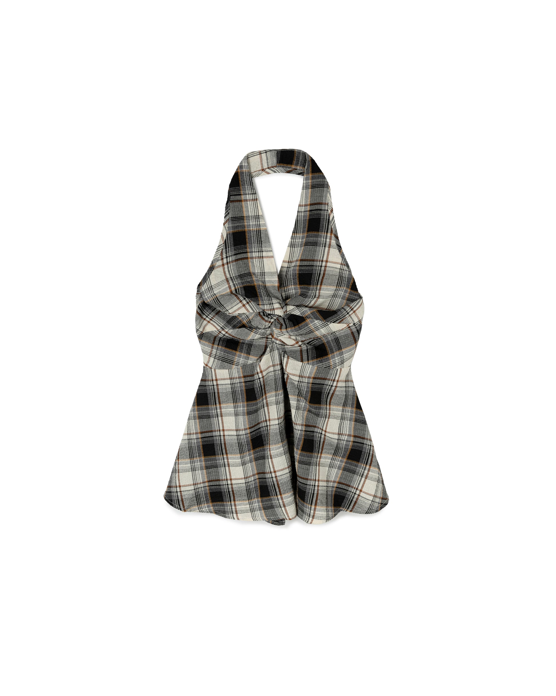 Checkered Halter Top
