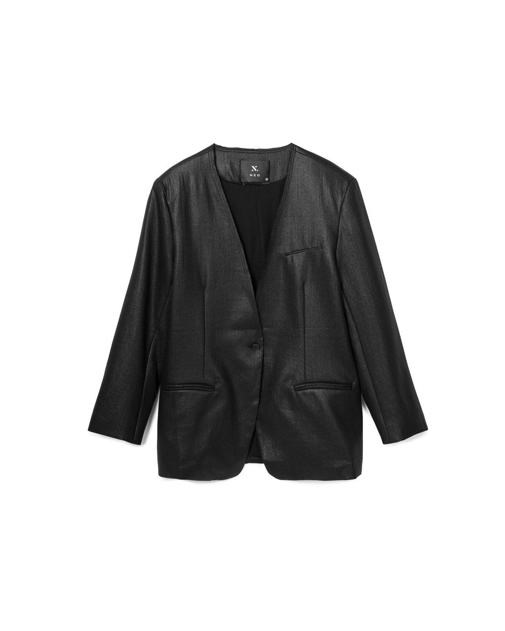 Sleek Single-Button Blazer